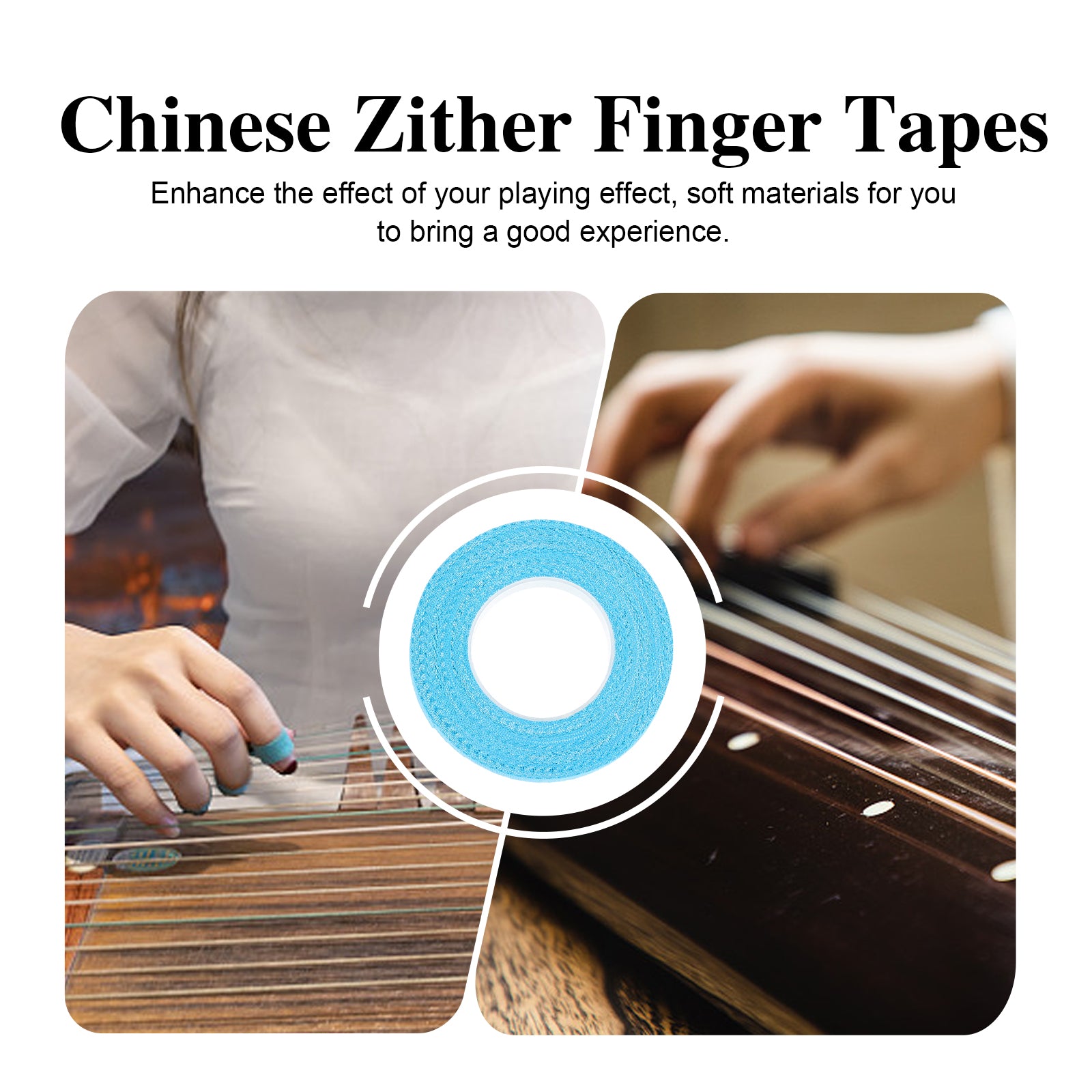 10 Rolls Self-adhesive Guitar Finger Tapes Z1279