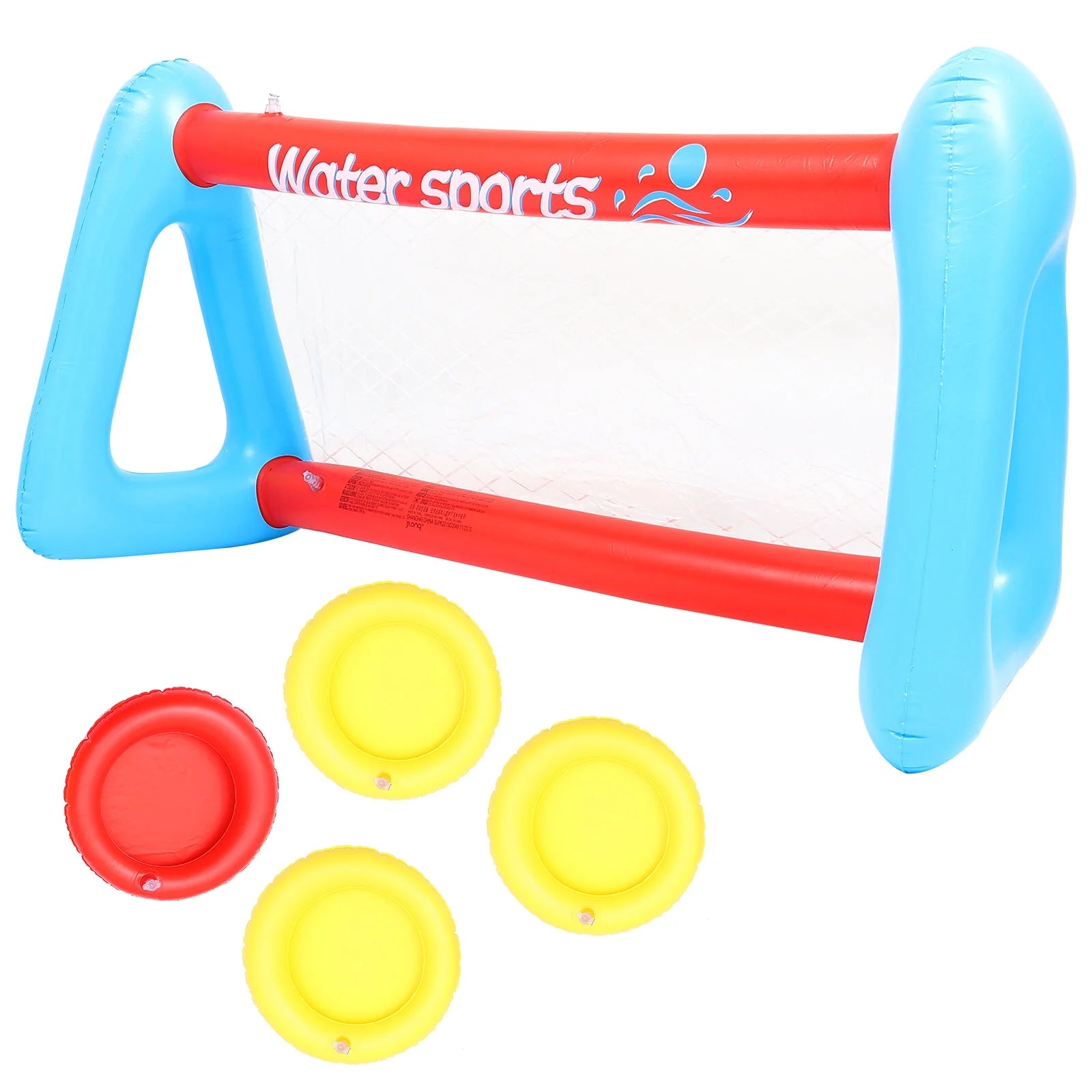 Inflatable Pool Float Set with Volleyball Net and Volleyballs T3465
