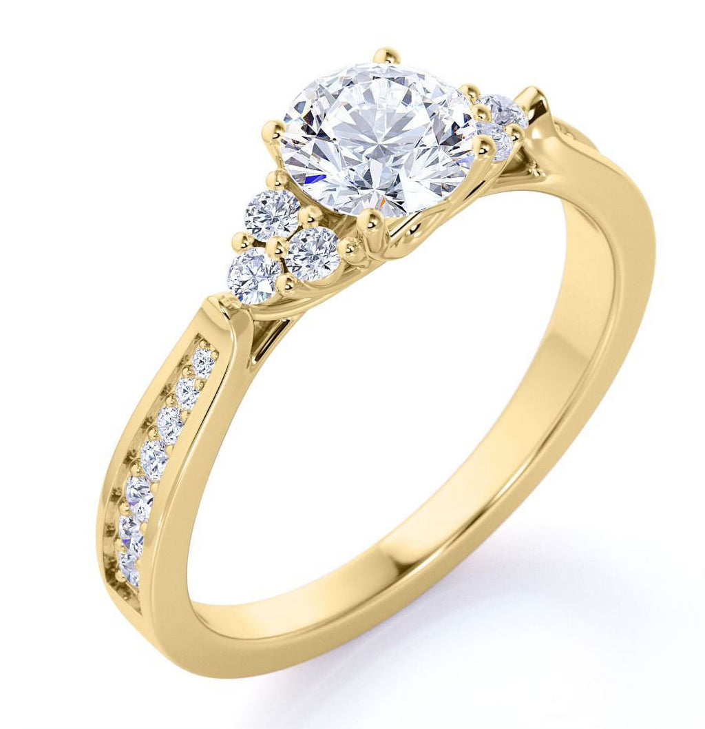 10K Yellow Gold Diamond Engagement Ring P638112