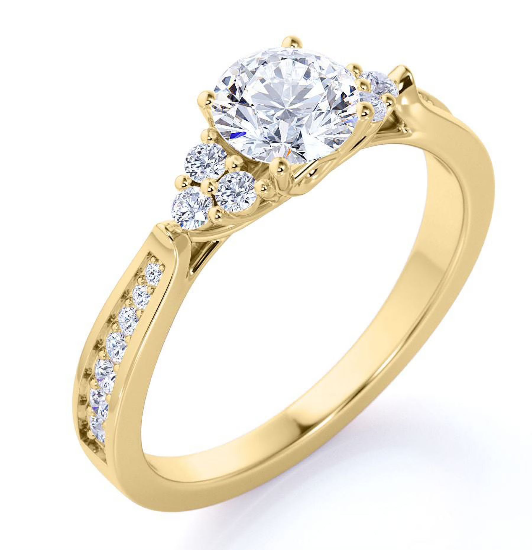 10K Yellow Gold Diamond Engagement Ring P638112