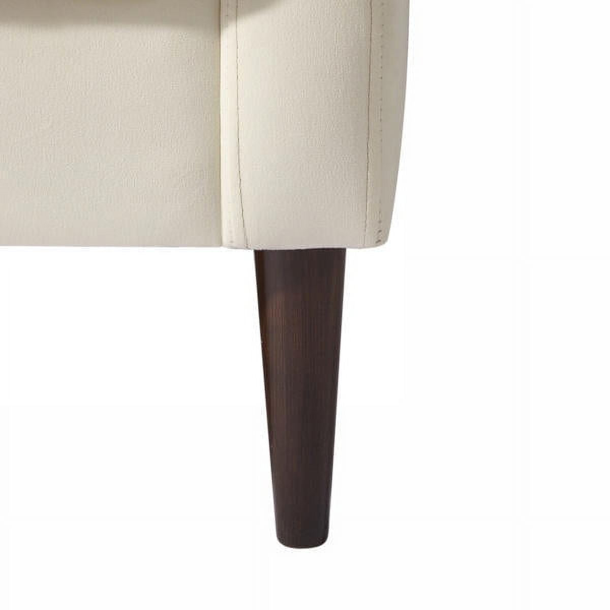 White Convertible Velvet Sofa Bed H19127