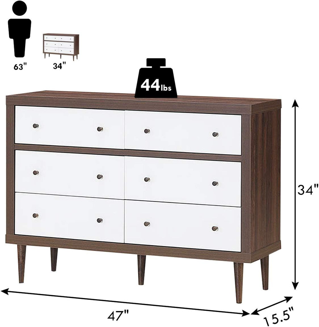 Antique-Style Wooden Chest Dresser with Drawers C177
