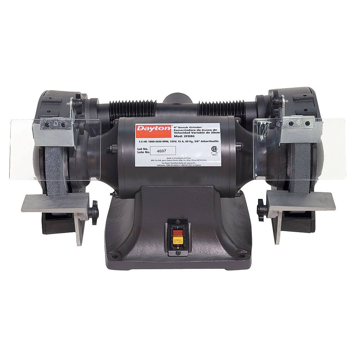 10 in 1 HP 120V 10 A Bench Grinder C547