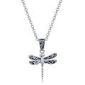 16+2” Oxidized Filigree Small Pendant Necklace Sterling Silver P4805
