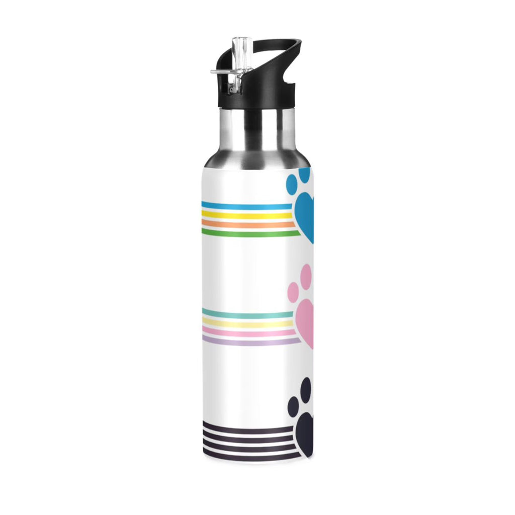 Stainless Steel Water Bottle with Straw Lid 20 OZ D4061