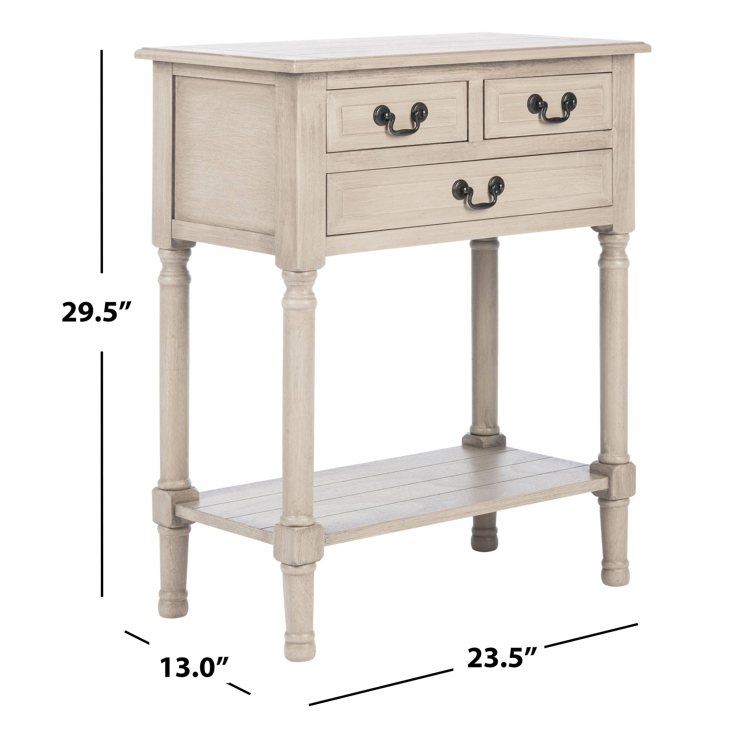 Black 3 Drawer Console Table E2087