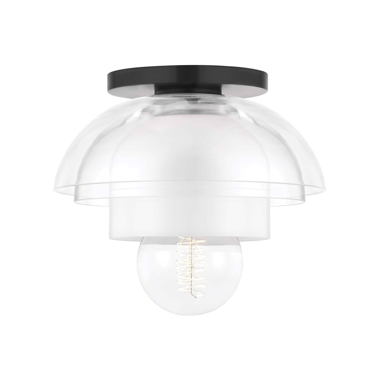 Old Bronze 1 Light Flush Mount J905837