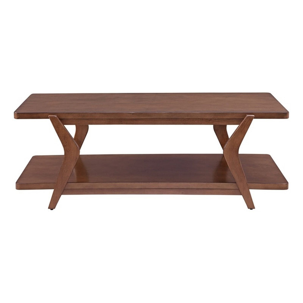 Brown Walnut Wood Cocktail Table P4637