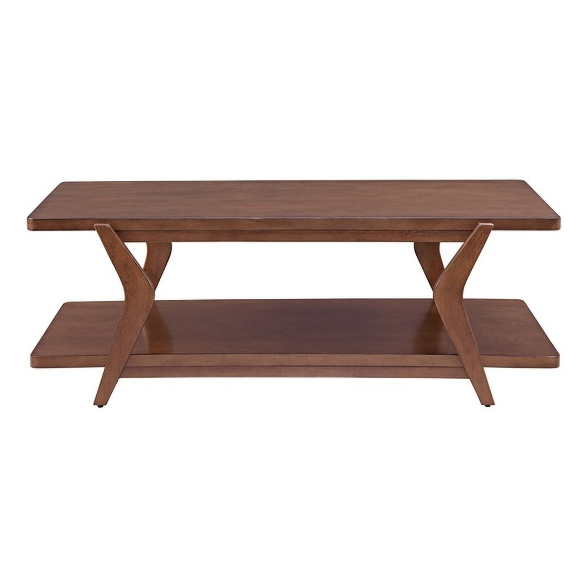 Brown Walnut Wood Cocktail Table P4637