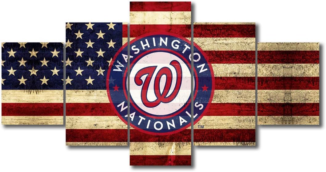 Framed 5PCS Canvas Baseball Wall Art 60Wx 32H N63818