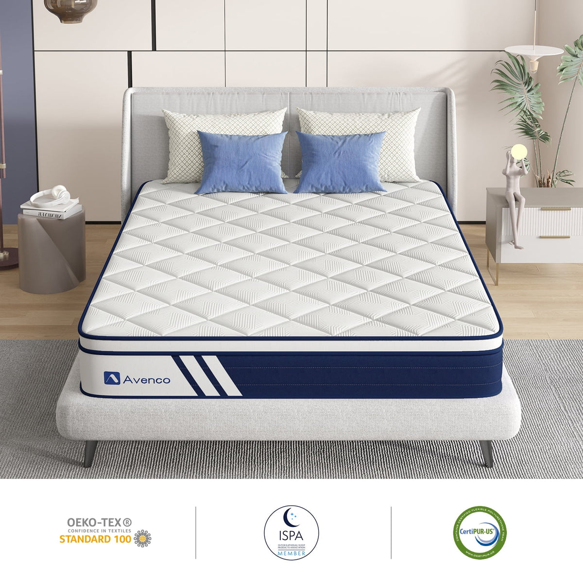 Full Size Gel Memory Foam Hybrid Mattress G832