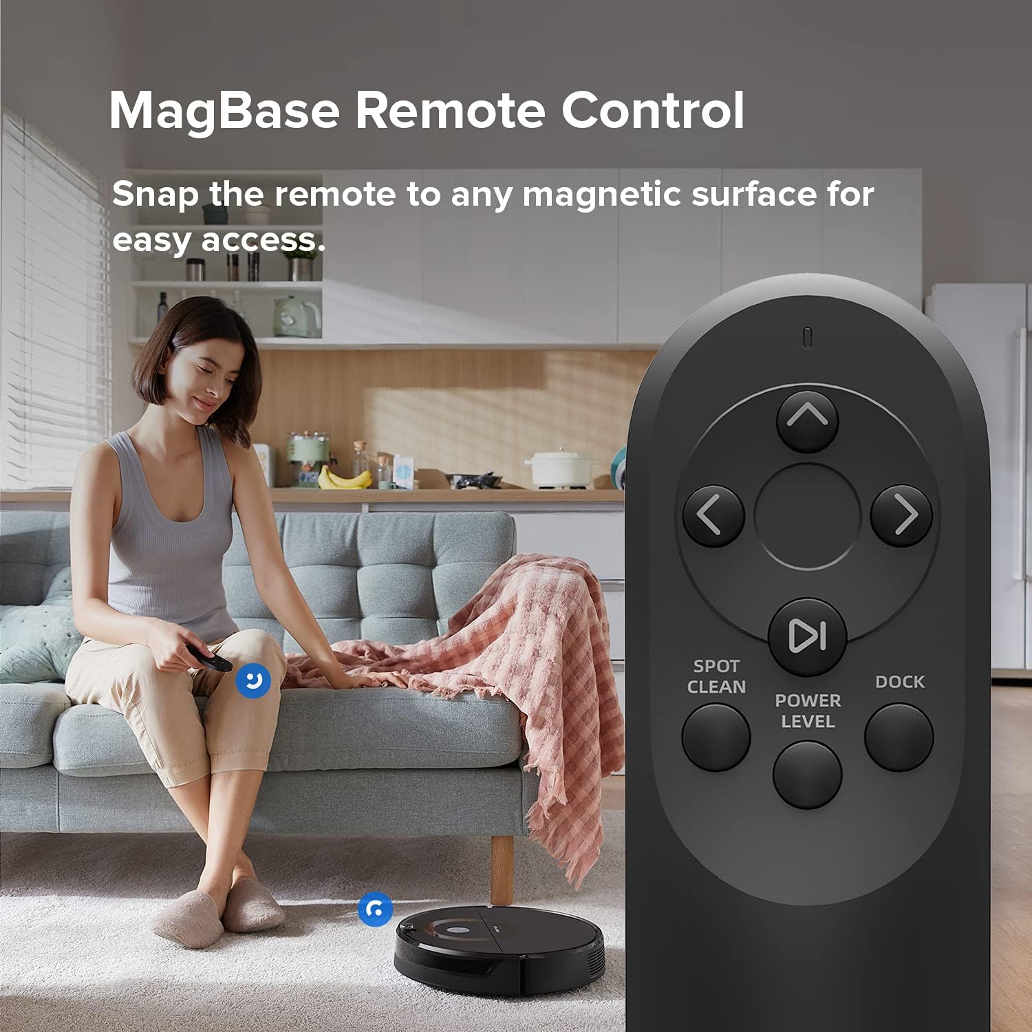 Robot Vacuum Cleaner with 2500Pa Strong Suction, 5200mAh Large Battery B16852