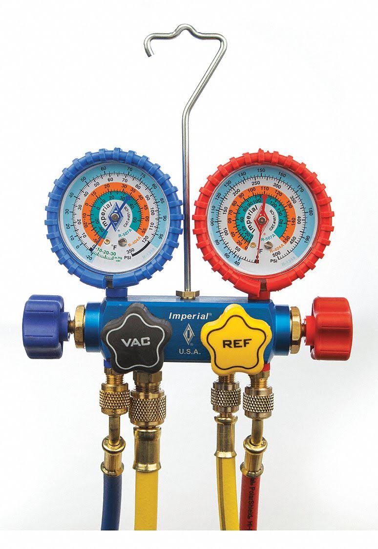 Mechanical Manifold Gauge Set, 4-Valve F2591