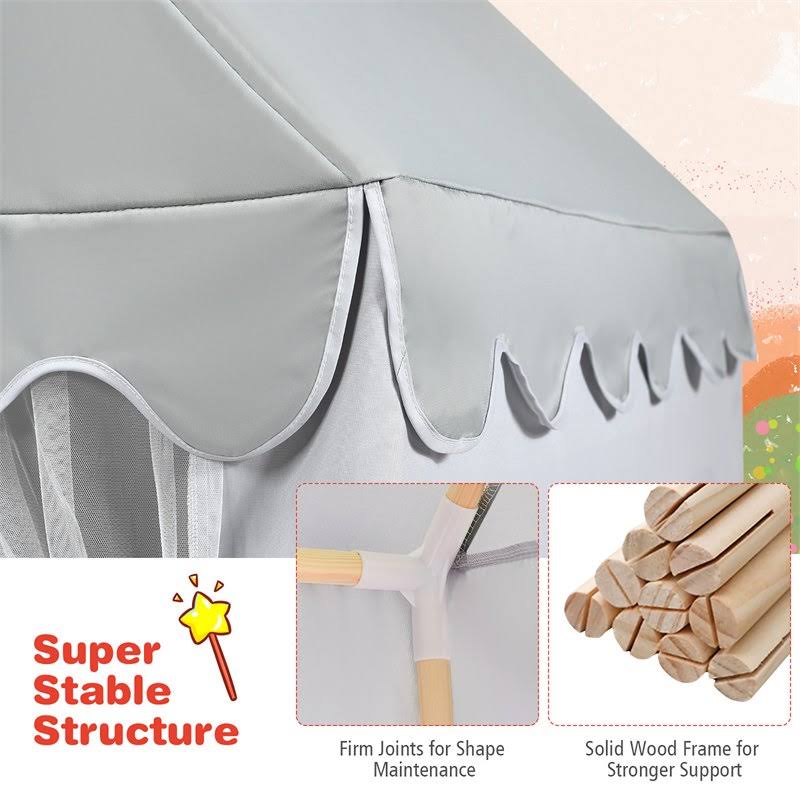 Large Gray Kids Play Tent N5598