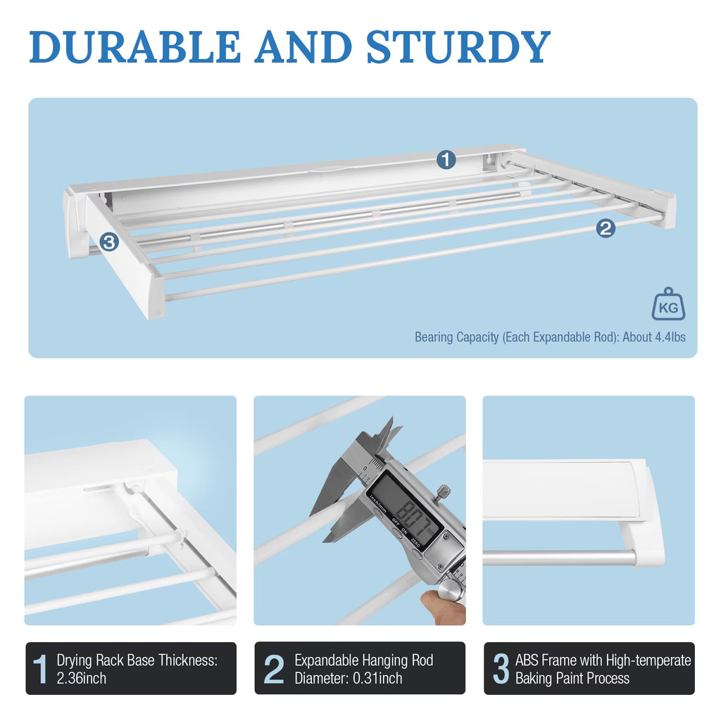 Wall Mounted Retractable Drying Rack L808