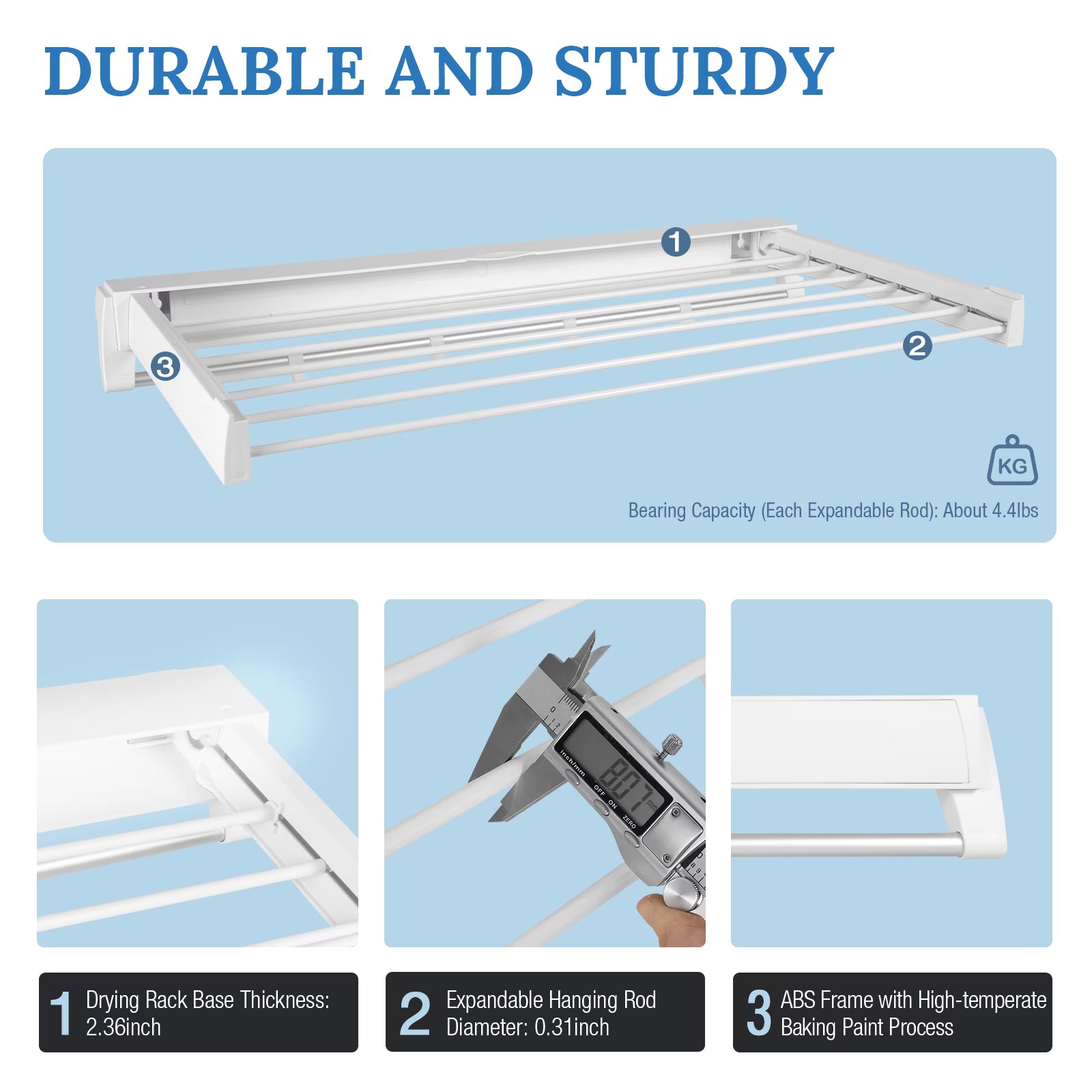 Wall Mounted Retractable Drying Rack L808