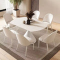 White Leather Dining Chair B19624