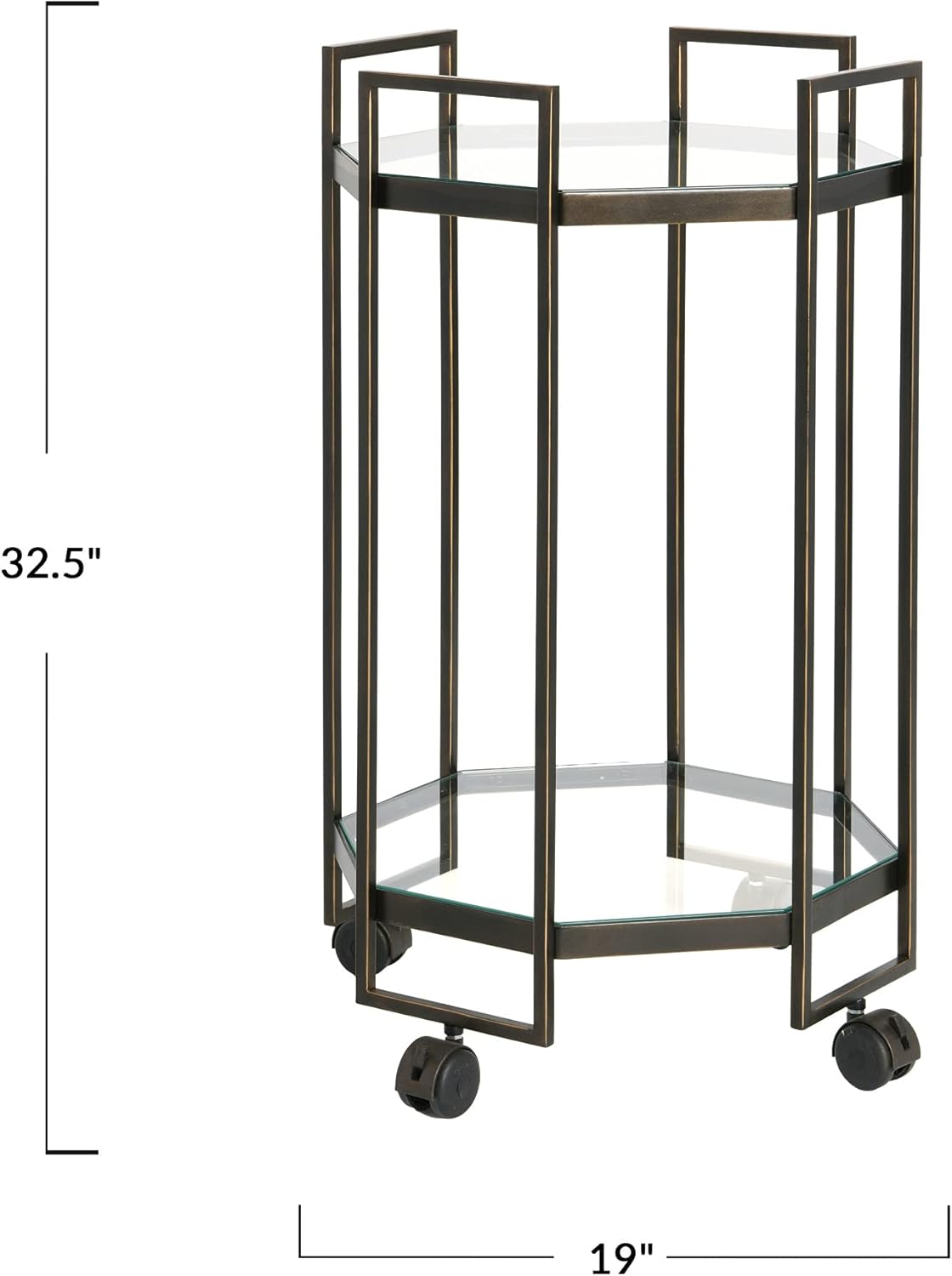 Black Metal Bar Cart Y8315