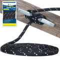 3/8" x 15' Black (2 Pack) Double Braided Nylon Dock Line J8347