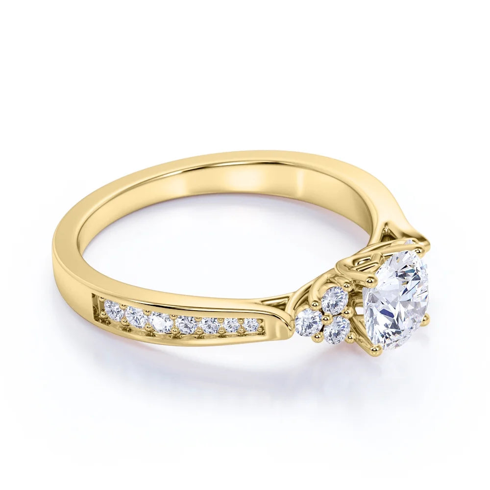 10K Yellow Gold Diamond Engagement Ring P638112