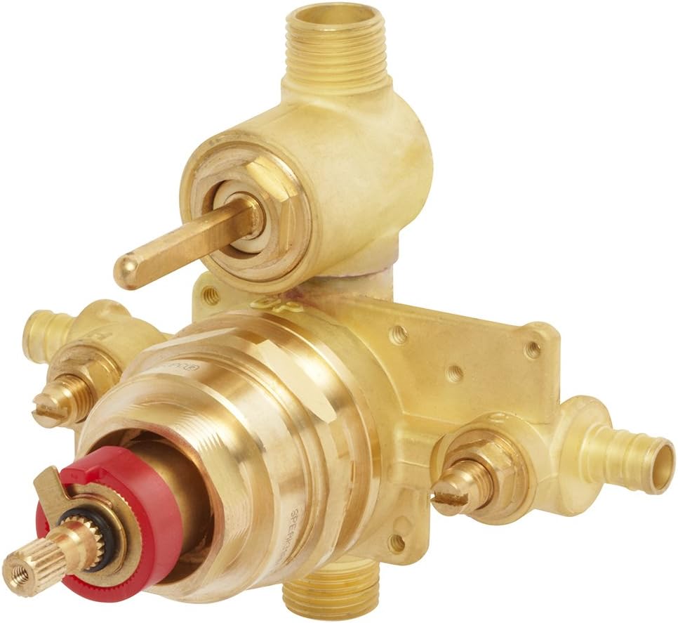 Rough Brass Thermostatic Diverter Shower Valve I54597