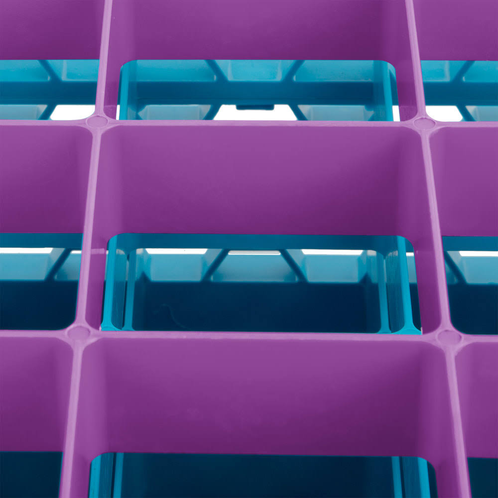 25 Compartment Lavender Glass Rack with 4 Extenders L14637