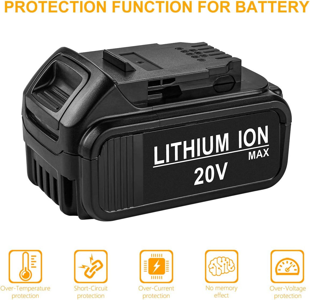 5.0Ah 2Pack Replacement Battery with Charger N4250