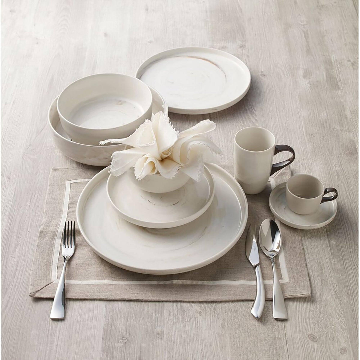 Stainless Steel Satin Table Forks, Set of 12 D3678