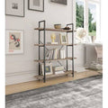 Industrial Bookshelf Wood and Metal Bookcases W90233