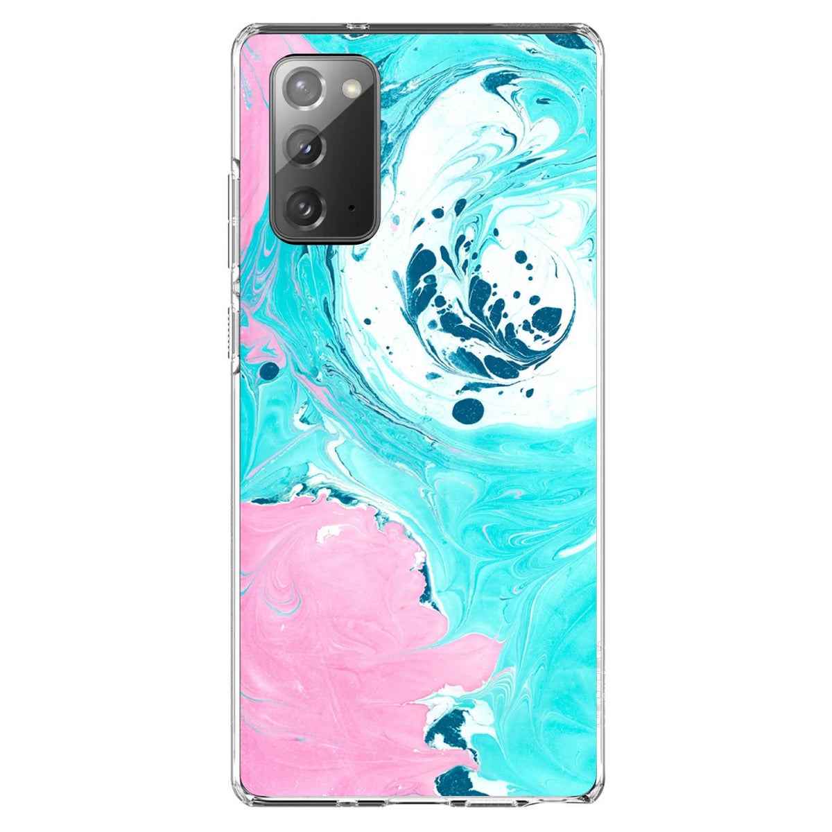Clear Shockproof Hybrid Case with TPU Bumper and Tempered Glass Screen Protector K680