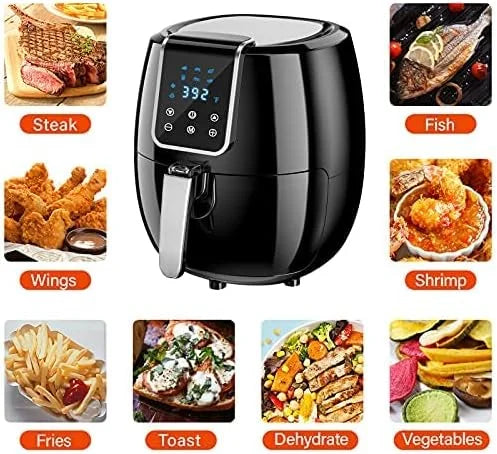 6-in-1 Air Fryer 7Qt/6.5L Black A1912