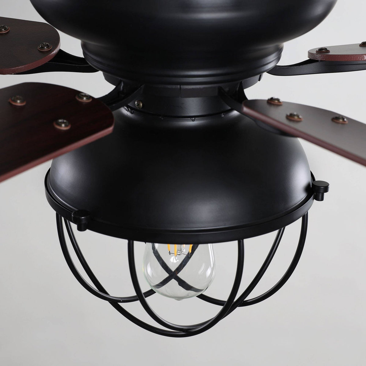 Black Ceiling Fan with Light Kit Z724