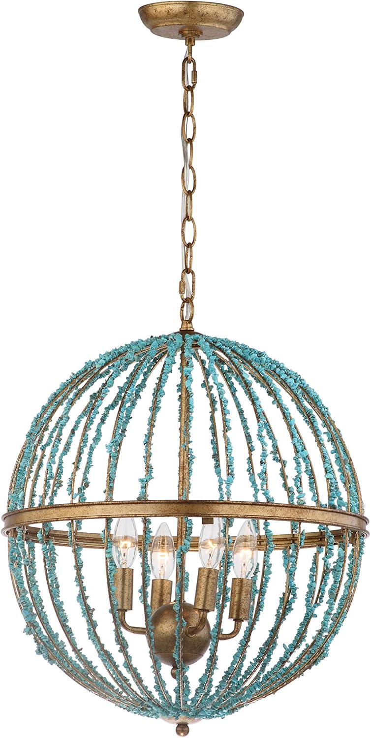 Blue Chandelier T7505
