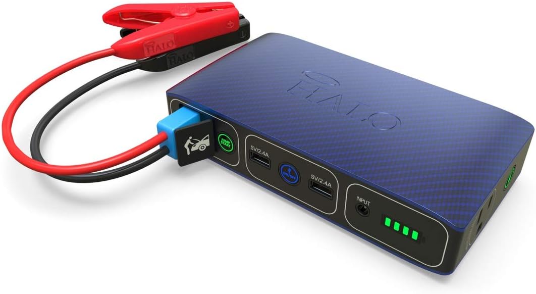 Grey Portable Phone Laptop Charger Car Jump Starter with AC Outlet Pack of 2 F992677