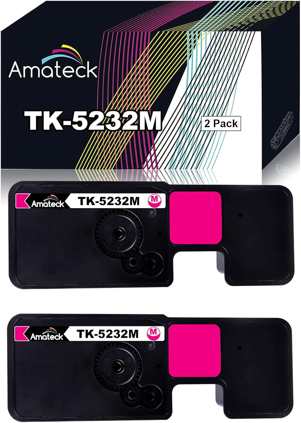 Magenta Toner Cartridge 2 Pack D74206