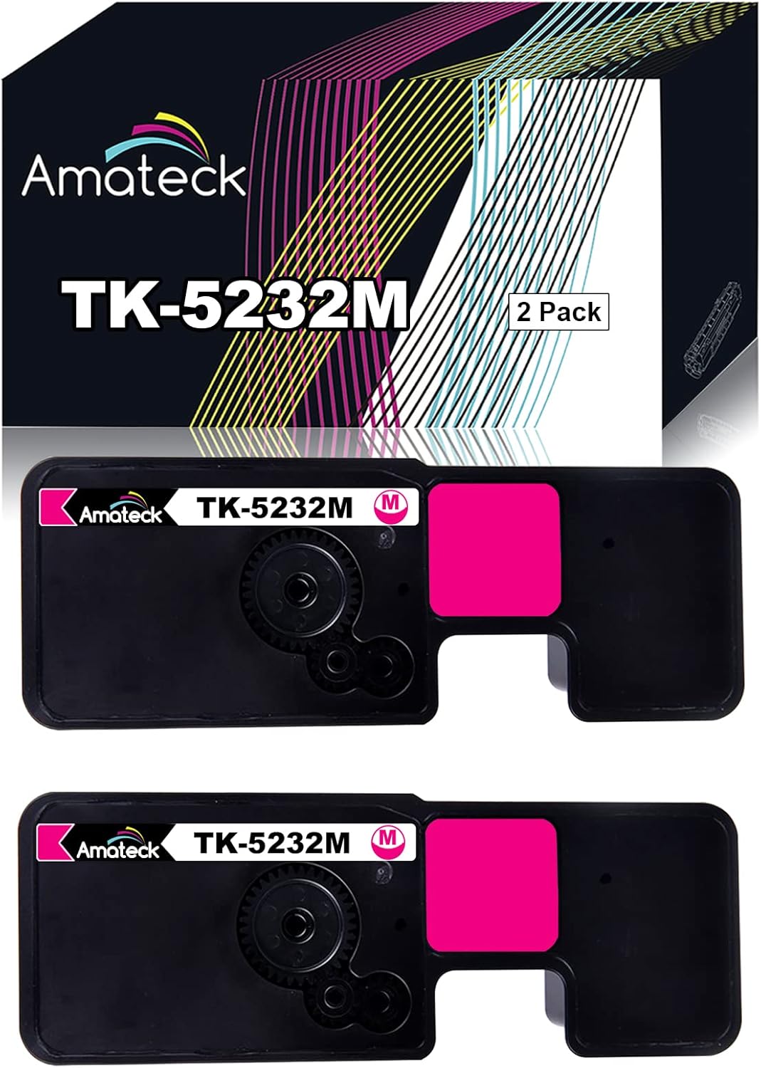 Magenta Toner Cartridge 2 Pack D74206
