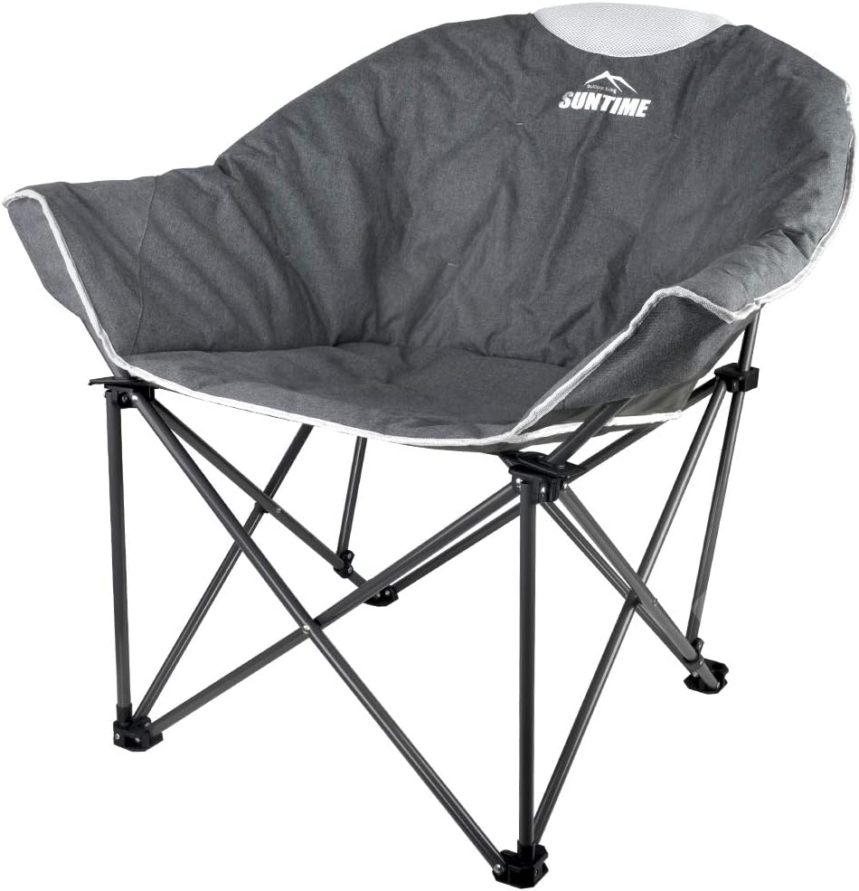 Oversize Padded Folding Chair with Carry Bag S81654