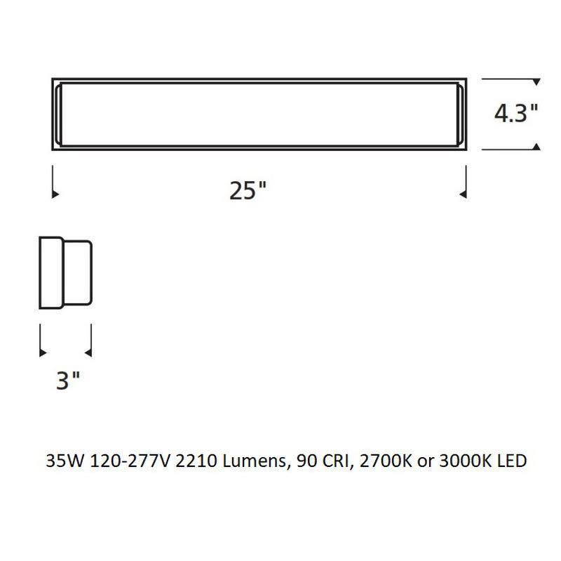Chrome LED Bath Light C3919