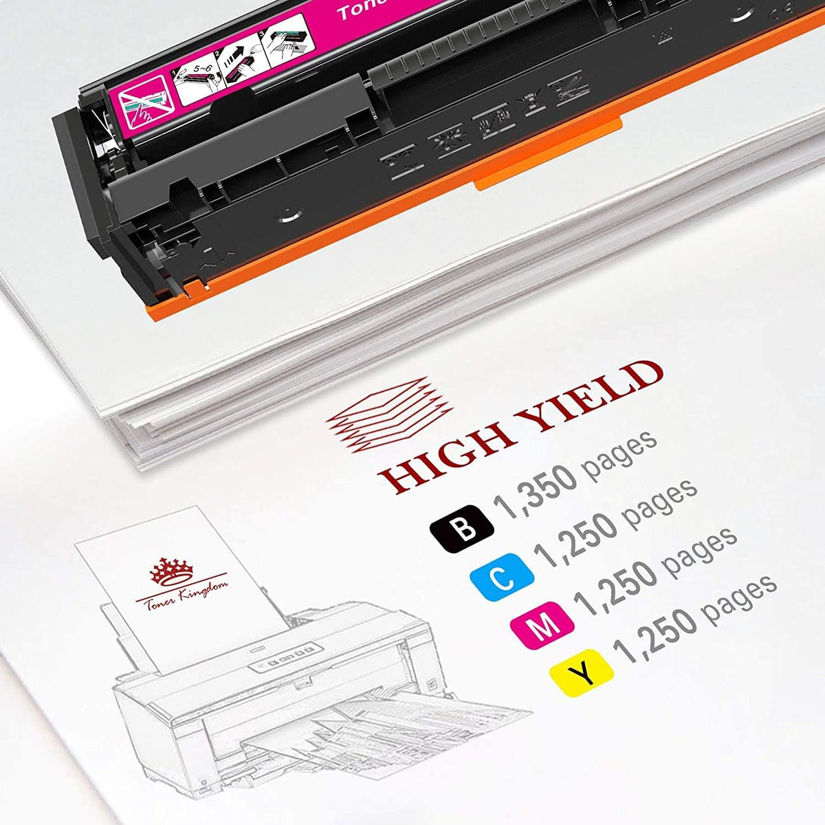 Compatible Toner Cartridge 4-Pack for HP 206A 206X W2110A W2110X M72517