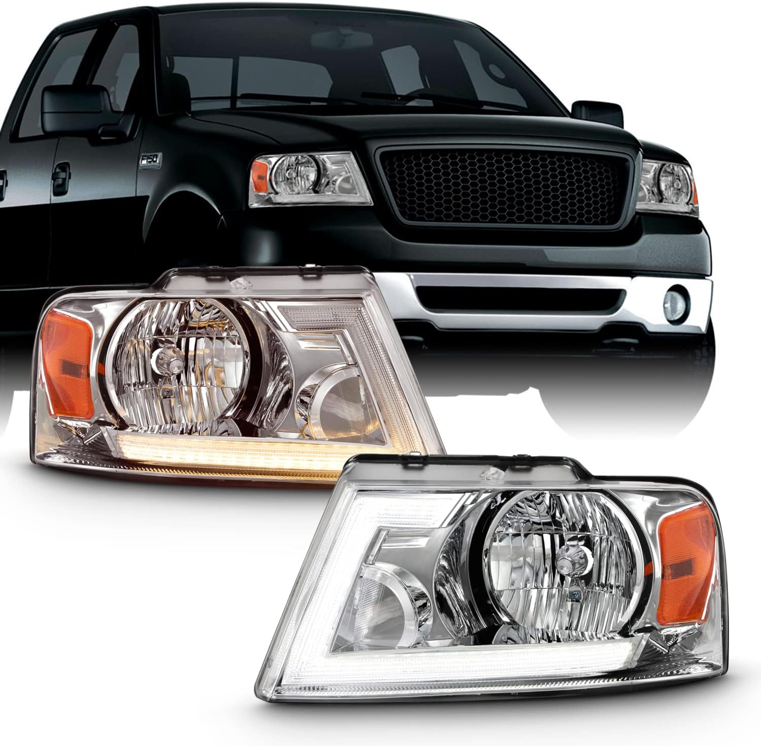 Black Headlights for Pickup Truck P963