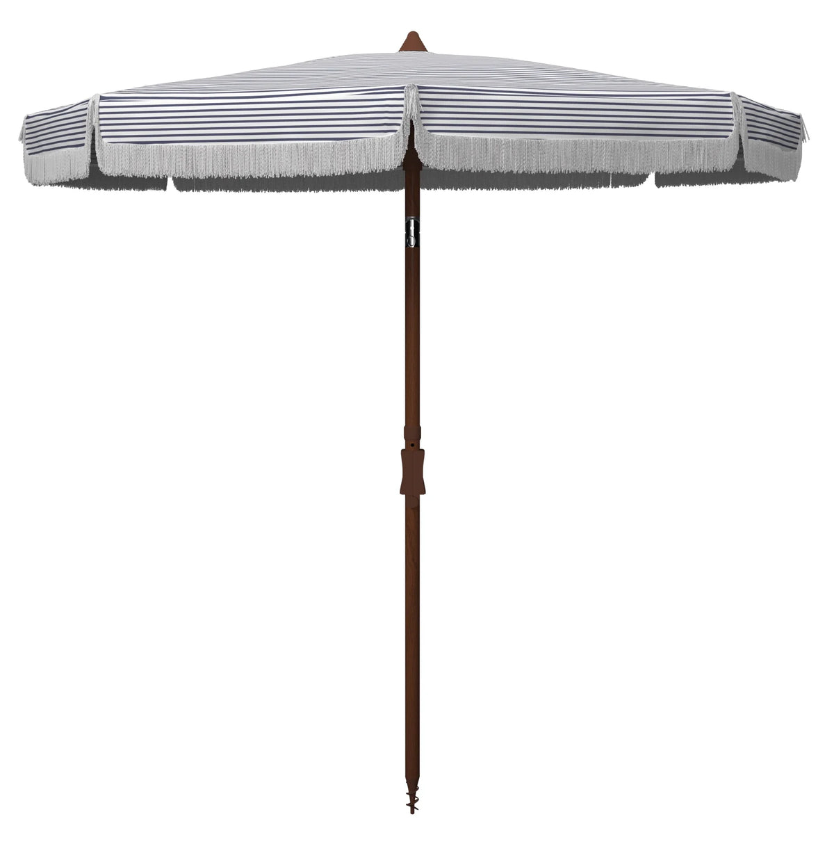 White/Navy Beach Patio Umbrella L9266