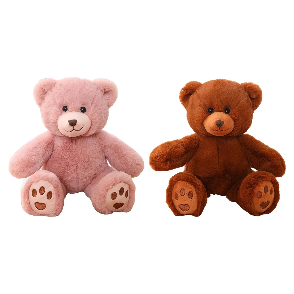 Teddy Bear Plush Toy with Pearl Chain Clasp Y8634