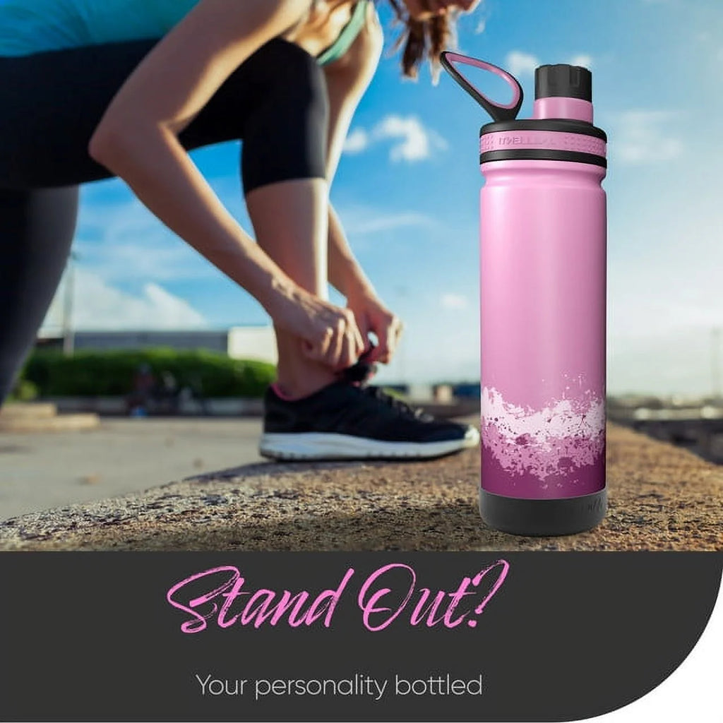 Pink 26oz Vacuum Insulated Stainless Steel Water Bottle S677