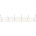 Classic Hook Rack 27 Inches White 6 Hooks (Case of 4) H476