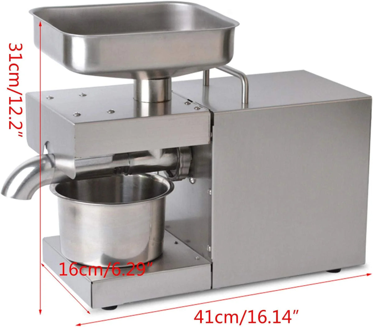 600W Electric Stainless Steel Oil Press Machine Y689963