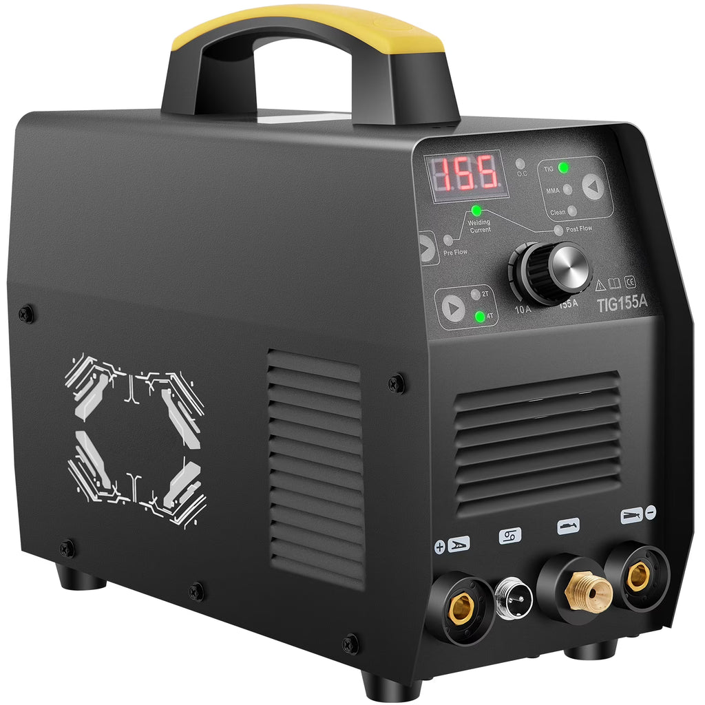 155Amp 3 in 1 TIG Welder, 110V High Frequency TIG/Stick/Clean Welding Machine V9450