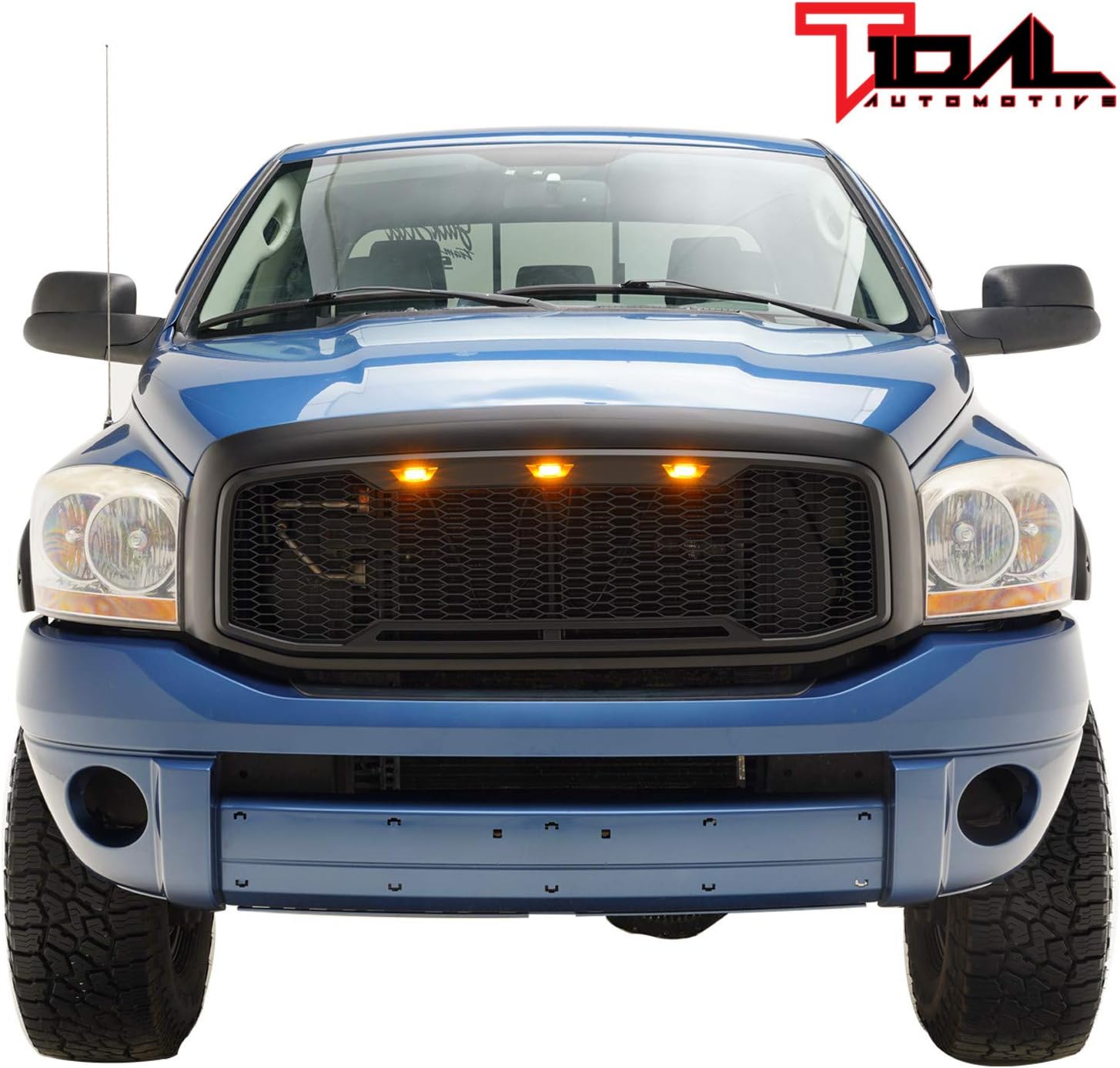 ABS Grille with Amber LED Lights Matte Black L96887