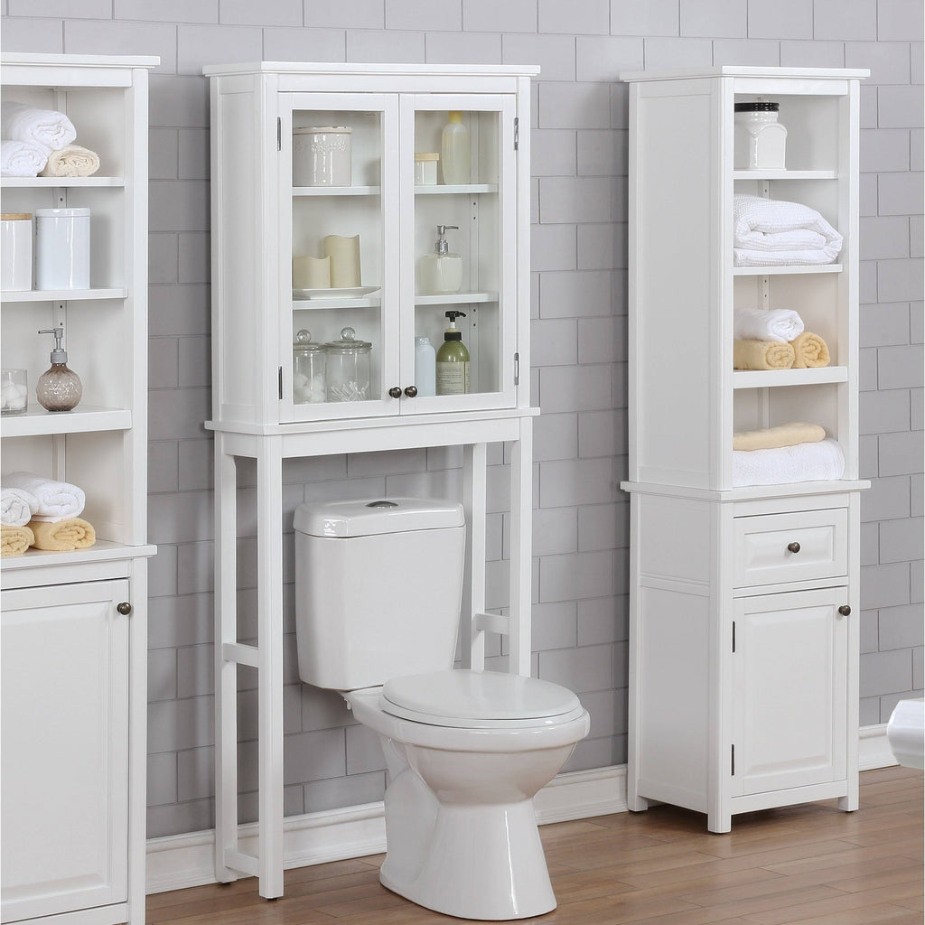 Over-the-Toilet Storage with Glass Doors X652