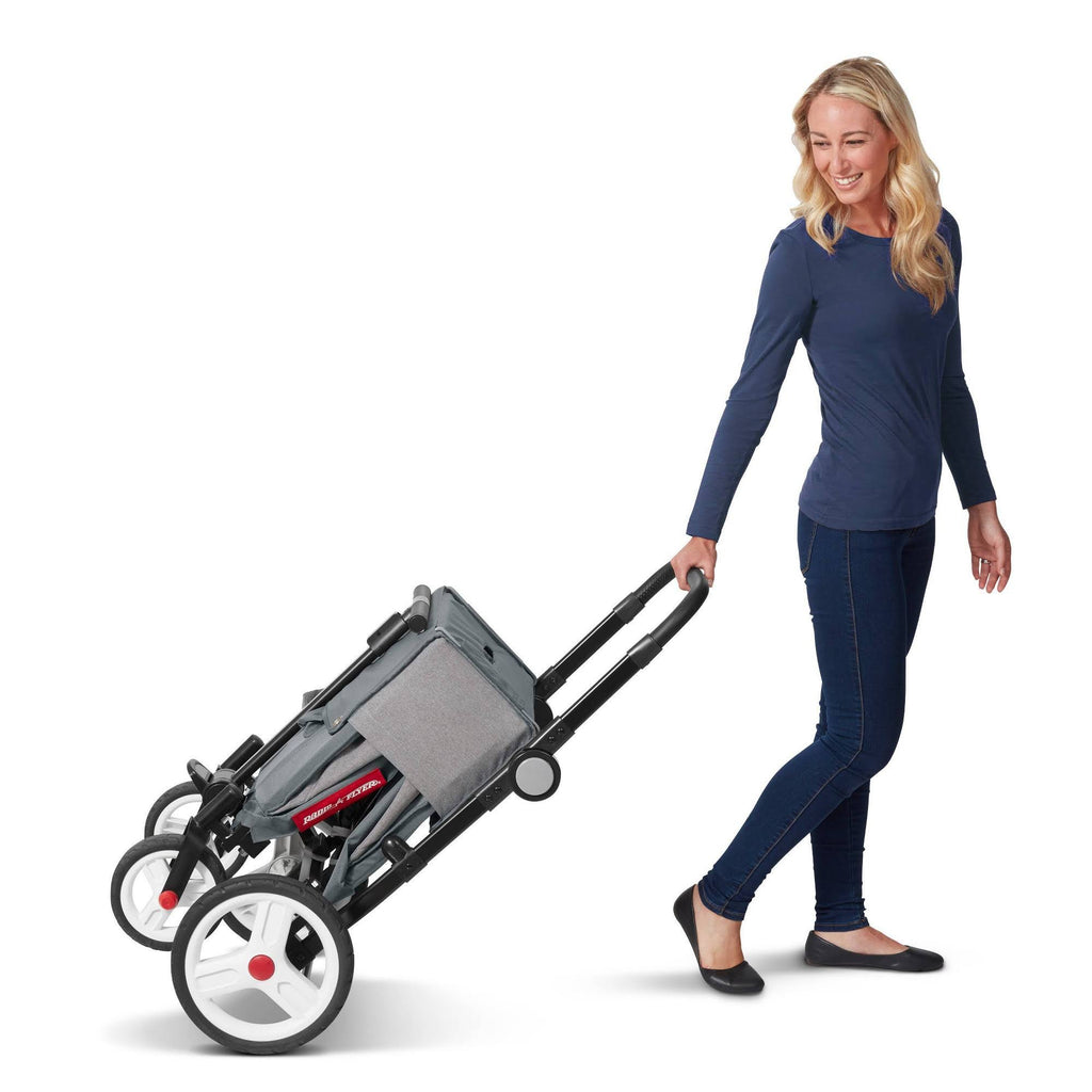 Grey Stroller Wagon with Canopy and Bag O93329