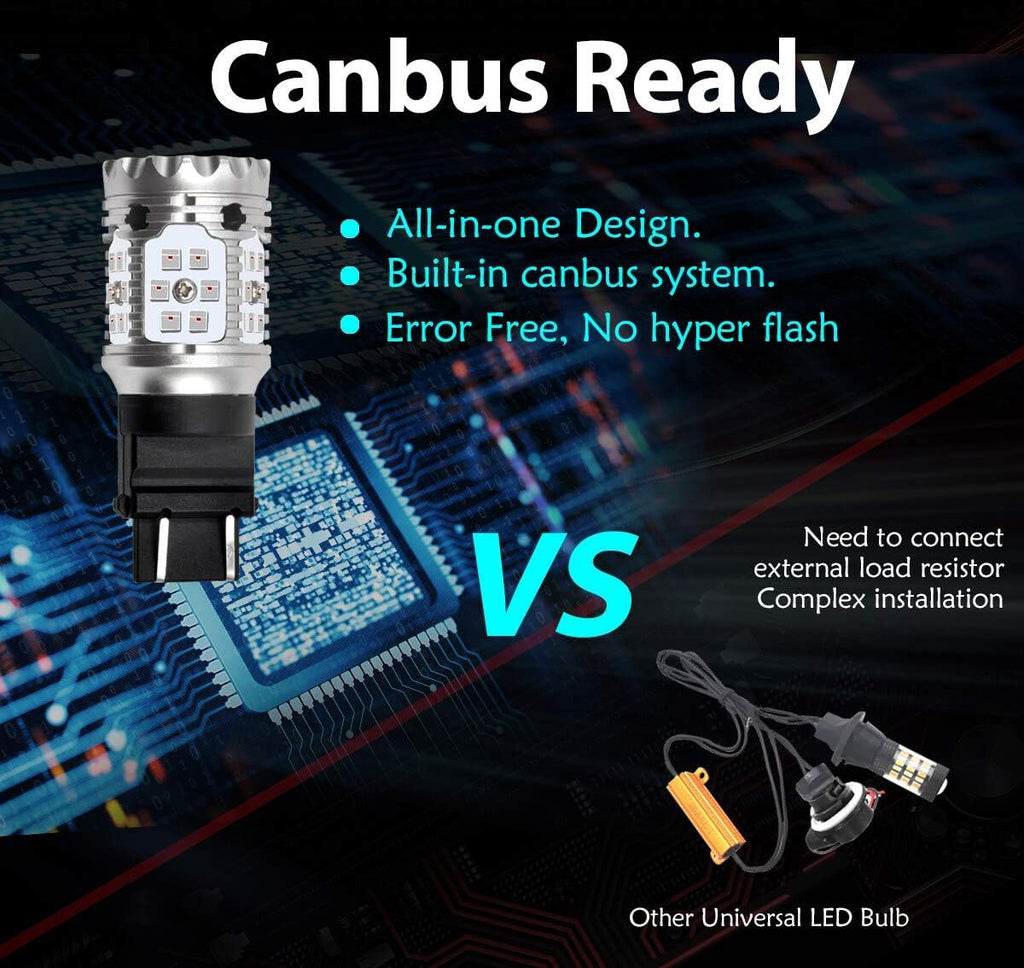3157 LED Bulb Anti Flash Canbus Ready (2pcs) W498
